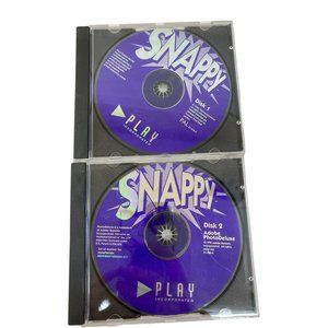Vintage set of 2  Snappy Adobe PhotoShop Disc 1-2 cd rom